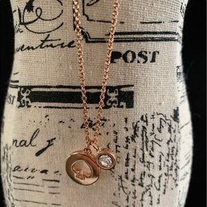 Kate Spade rose gold necklace